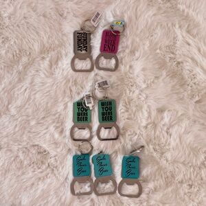 Colorful Bottle Opener Keychains lot